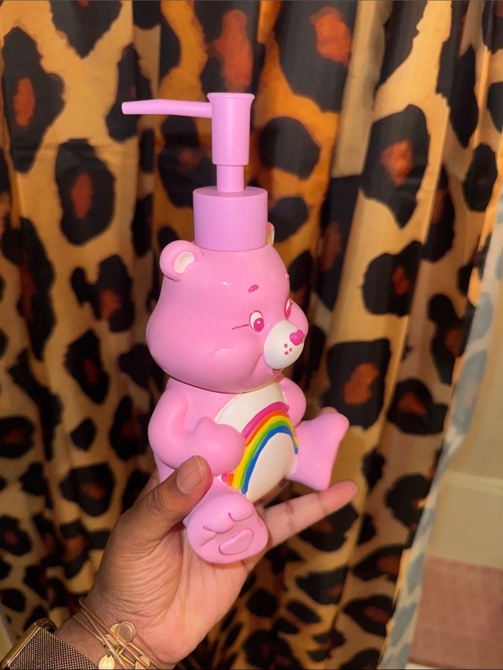 Pink Care Bear Rainbow Hand Soap Dispenser - Women Bath & Body